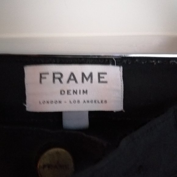 FRAME Distresed Black Jeans - Picture 4 of 4